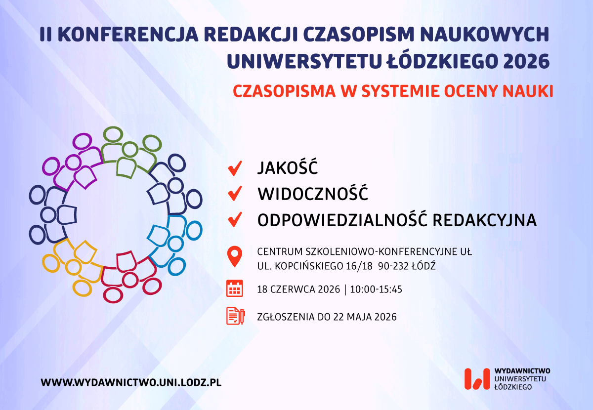 II Konferencja Redakcji Czasopism Naukowych Uniwersytetu Łódzkiego 2026