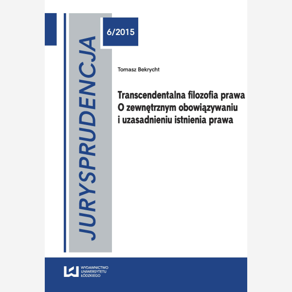 Jurysprudencja 6. Transcendentalna filozofia prawa