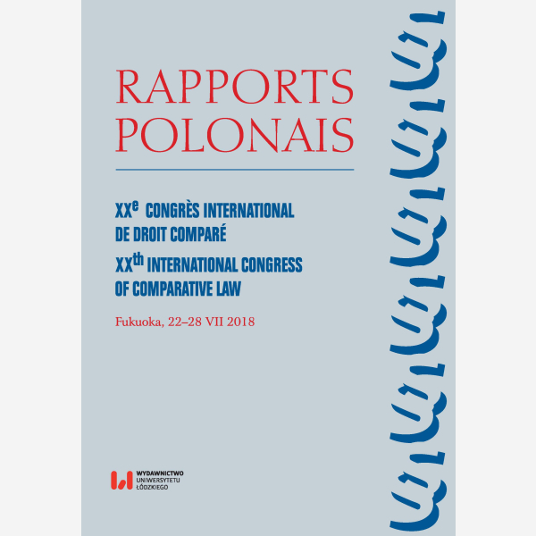 Rapports Polonais. XXe Congres International de Droit Comparé